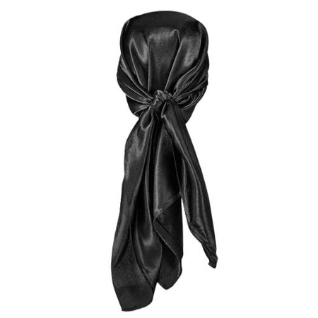 Foulard satin noir